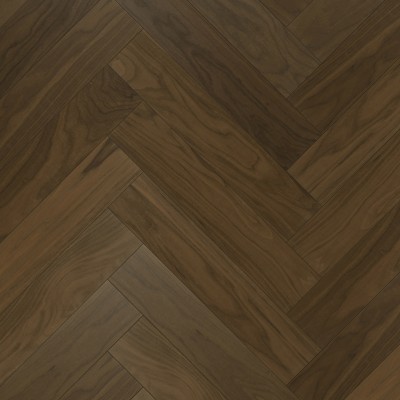 Кварцевый SPC паркет Quartz Parquet Орех Американский 33-400-29 Английская Ёлка